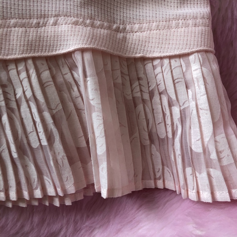 Feminine Baby-Pink Blouse